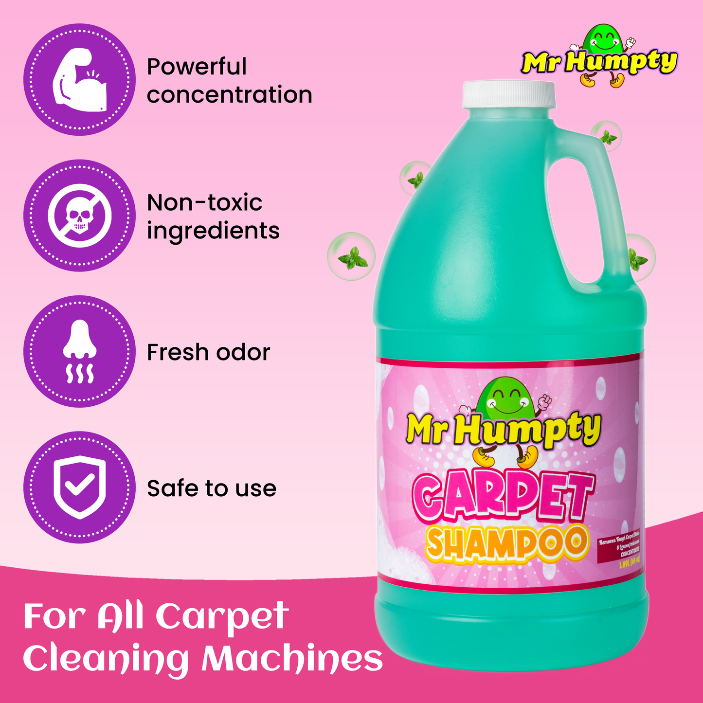 Mr Humpty Carpet Shampoo Concentrate  1.89L (64oz)